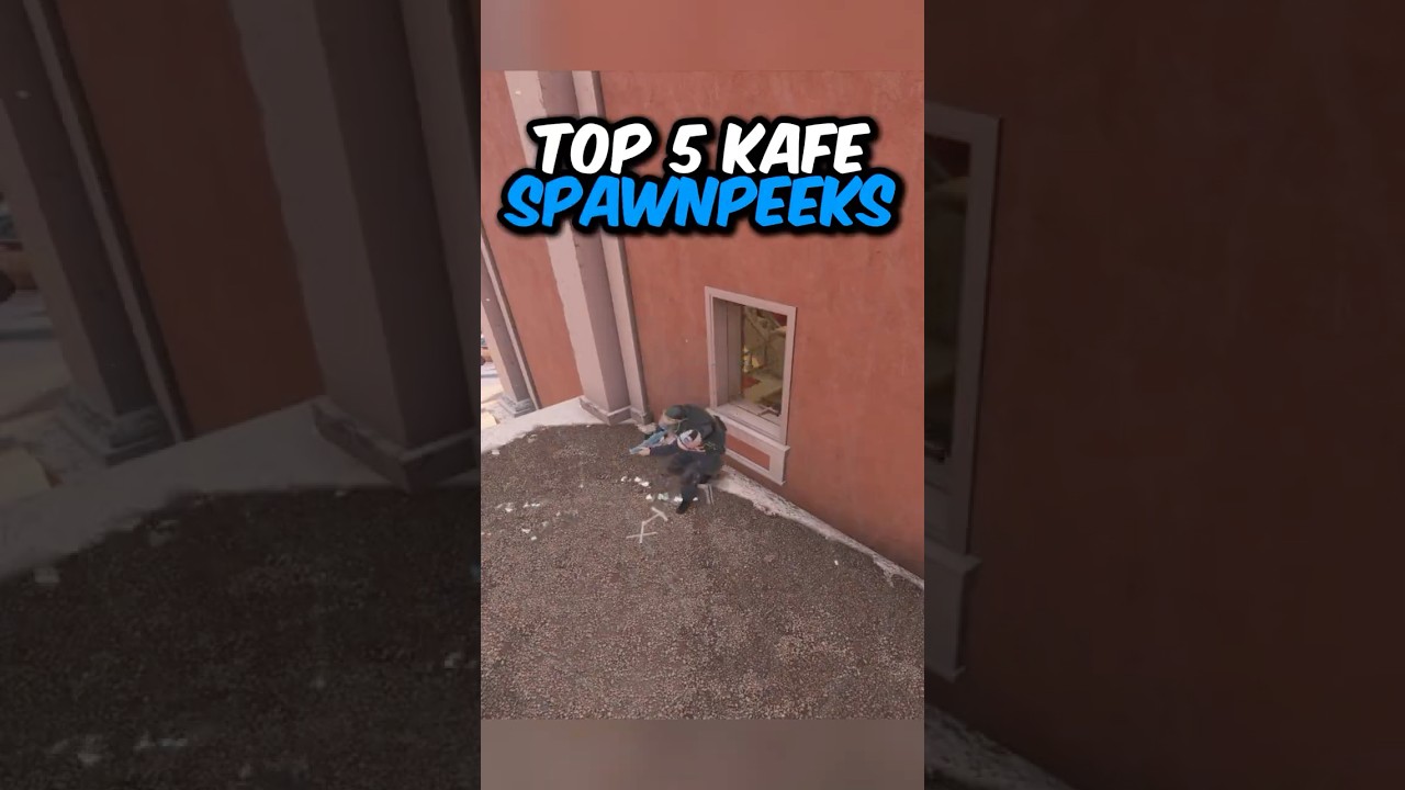 Top 5 Spawnpeeks on Kafe in R6 #shorts #r6siege #rainbowsix #r6tips #jynxzi #r6clips #swift1122