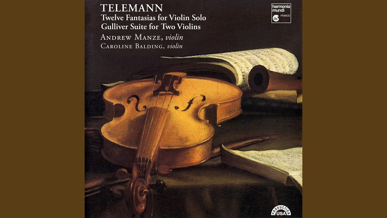 Susanna, HWV 66, Fantasia for Solo Violin III in F Minor: Adagio - Presto - Grave - Vivace