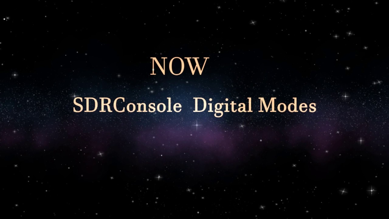 SDRConsole (V3) Digital Modes
