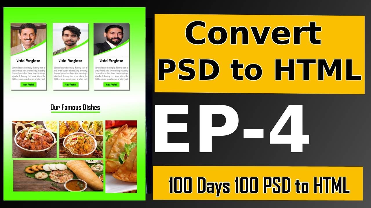 Episode 4 - PSD to HTML Conversion Tutorial for Beginner