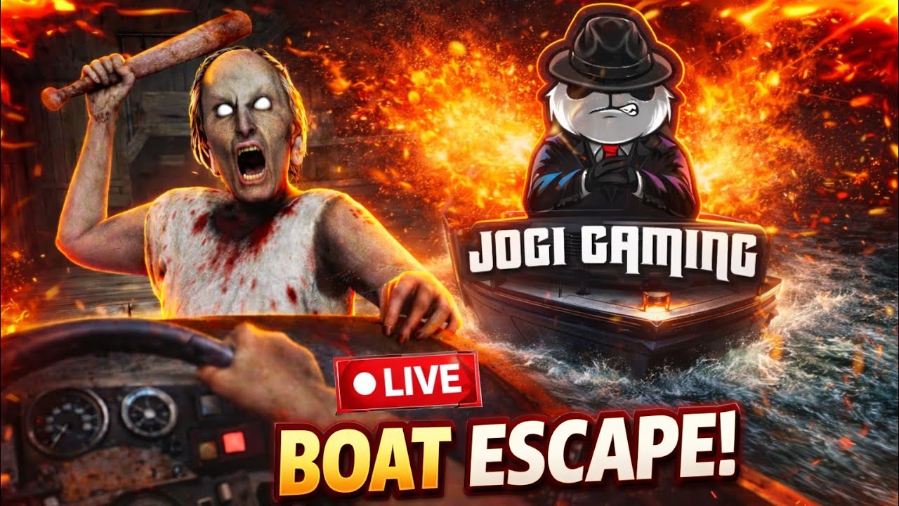 GRANNY CHAPTER 2 BOAT ESCAPE LIVE 😱 | Can I Escape? | Jogi Gaming