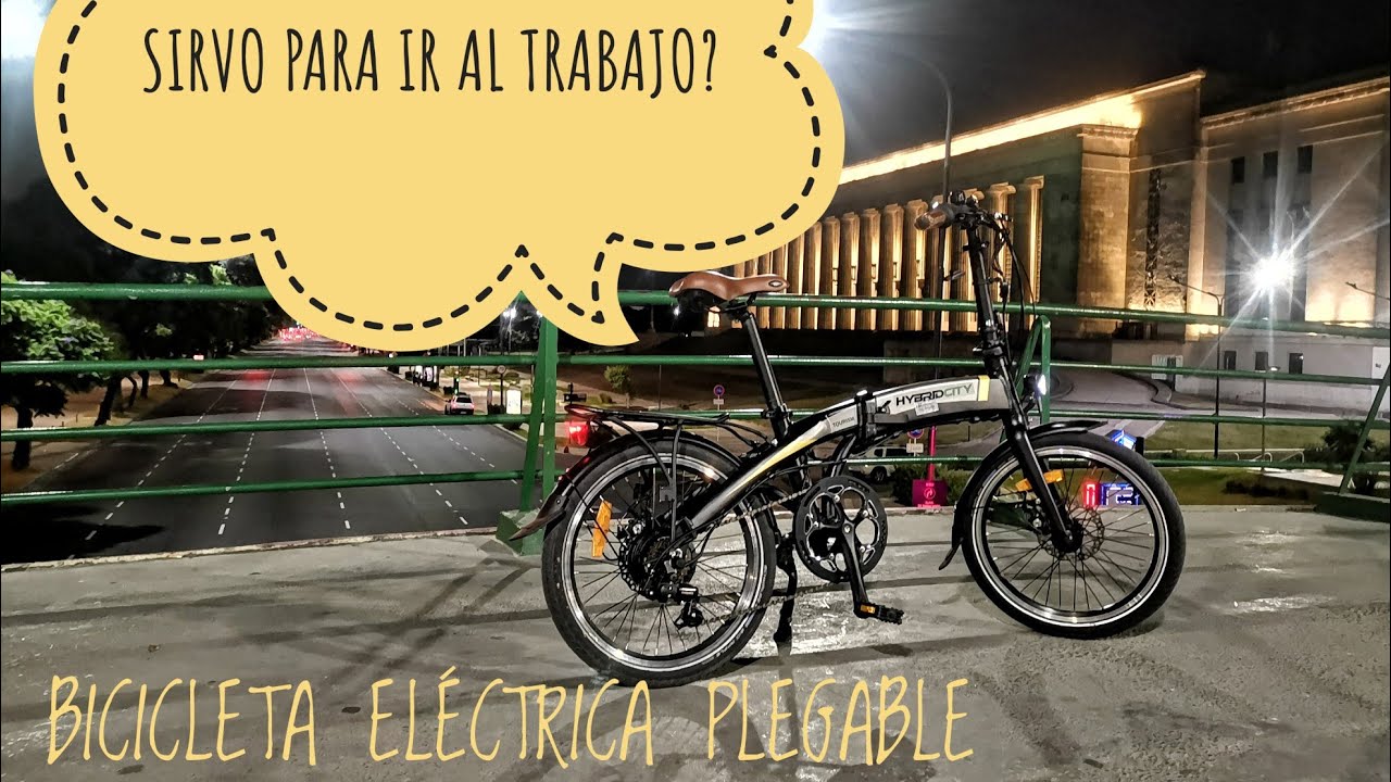 BICICLETA ELÉCTRICA PLEGABLE CON 40KM DE AUTONOMIA