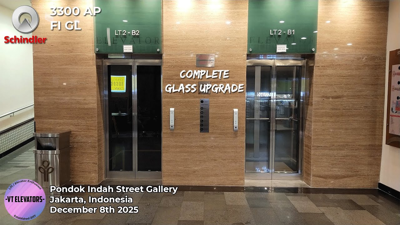 Glass Upgrade Completed! | Schindler 3300 AP Glass Lifts - Pondok Indah Street Gallery, Jakarta