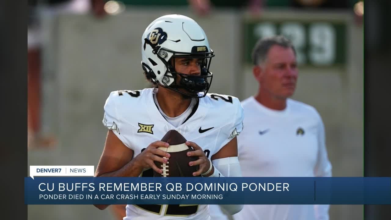 CU Buffs quarterback Dominiq Ponder dies in car crash over the weekend