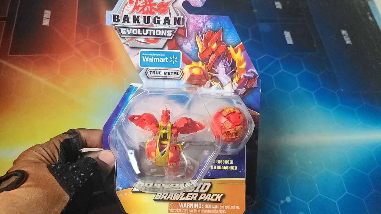 NEW BAKUGAN EVOLUTIONS WALMART EXCLUSIVE DRAGONOID BRAWLER PACK UNBOXING!