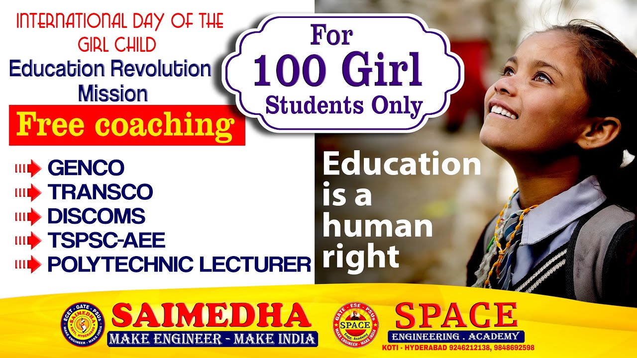 FREE GOVT JOB COACHING FOR 100 GIRL STUDENTS || ECE || EEE || SAIMEDHA KOTI || 9848485698