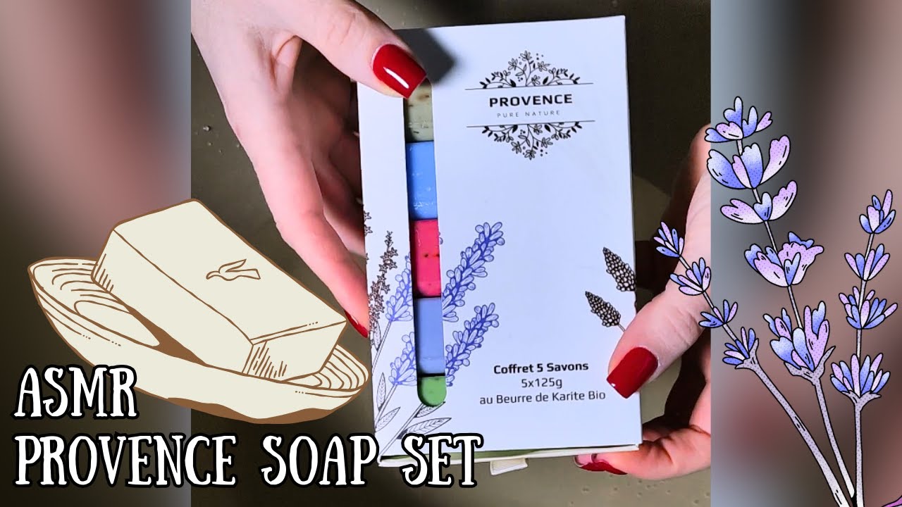 🧼🧽ASMR PROVENCE SOAP SET | VERBENA SOAP 💚🫧