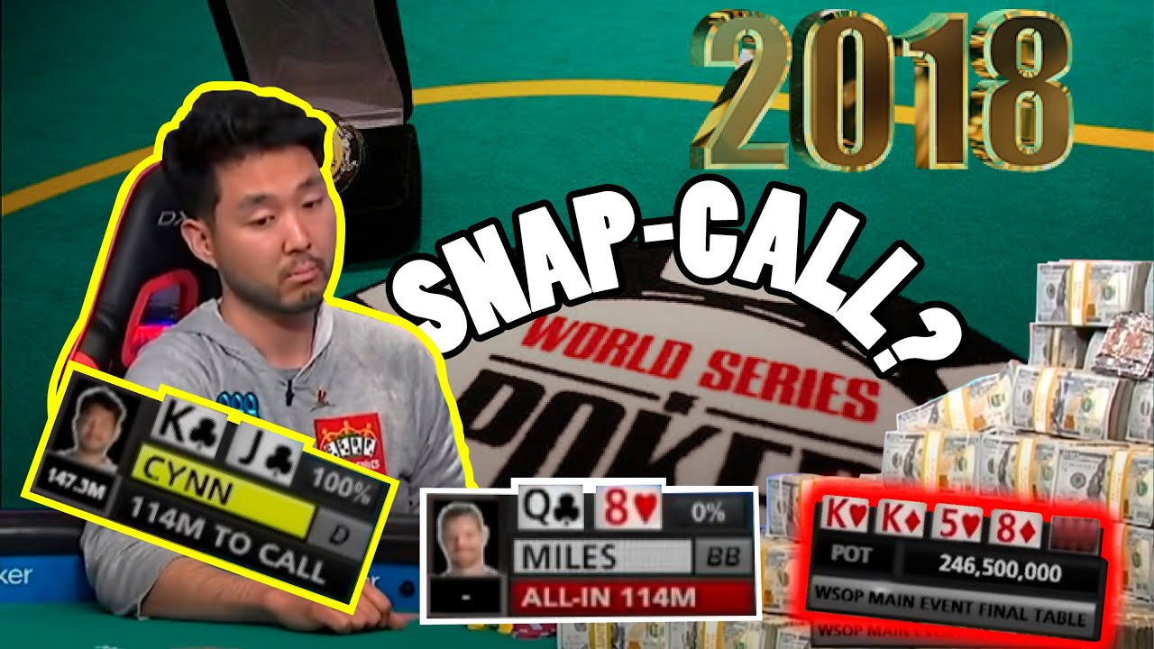 John Cynn winning the 2018 WSOP Main Event vs a CRAZY BLUFF
