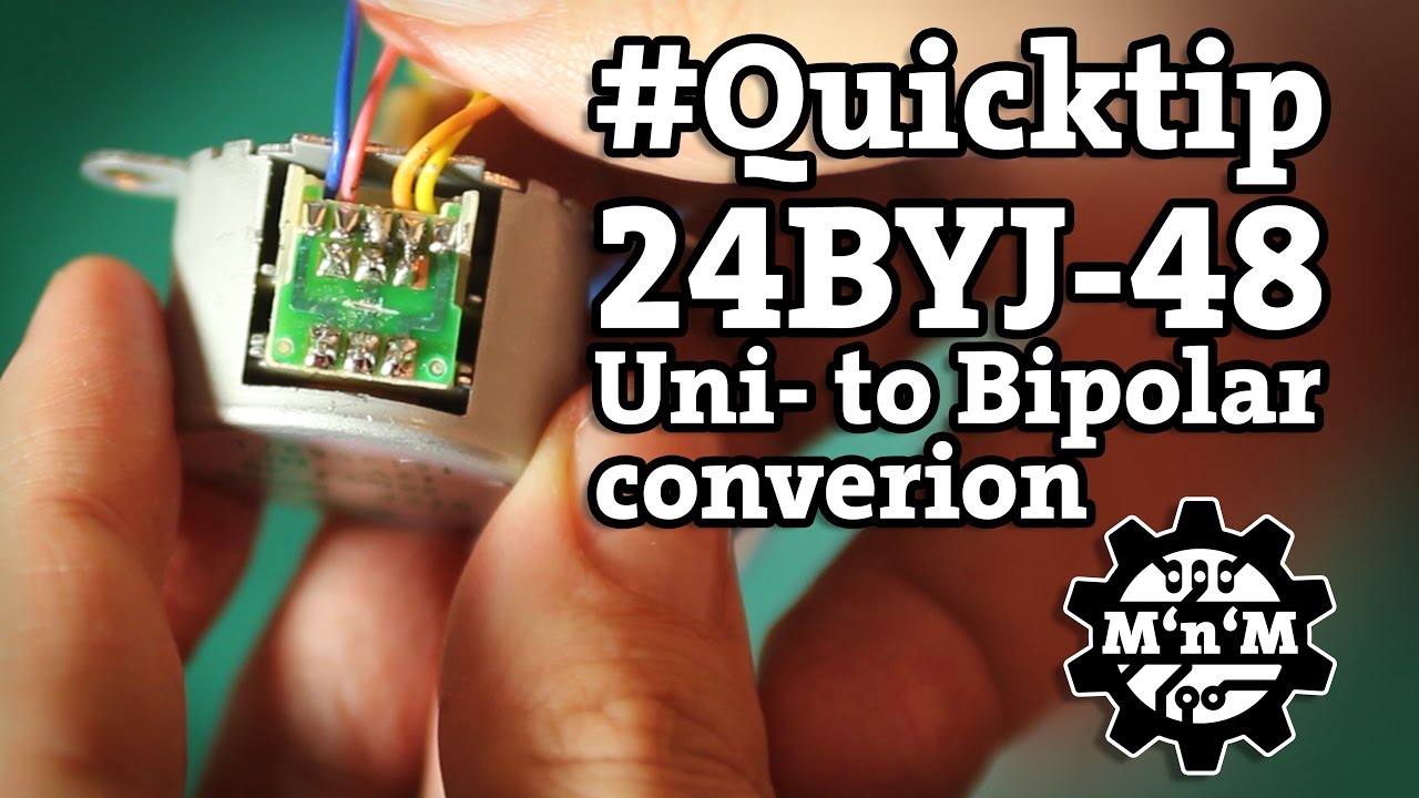 #Quicktip: 24BYJ-48 Uni to Bipolar conversion