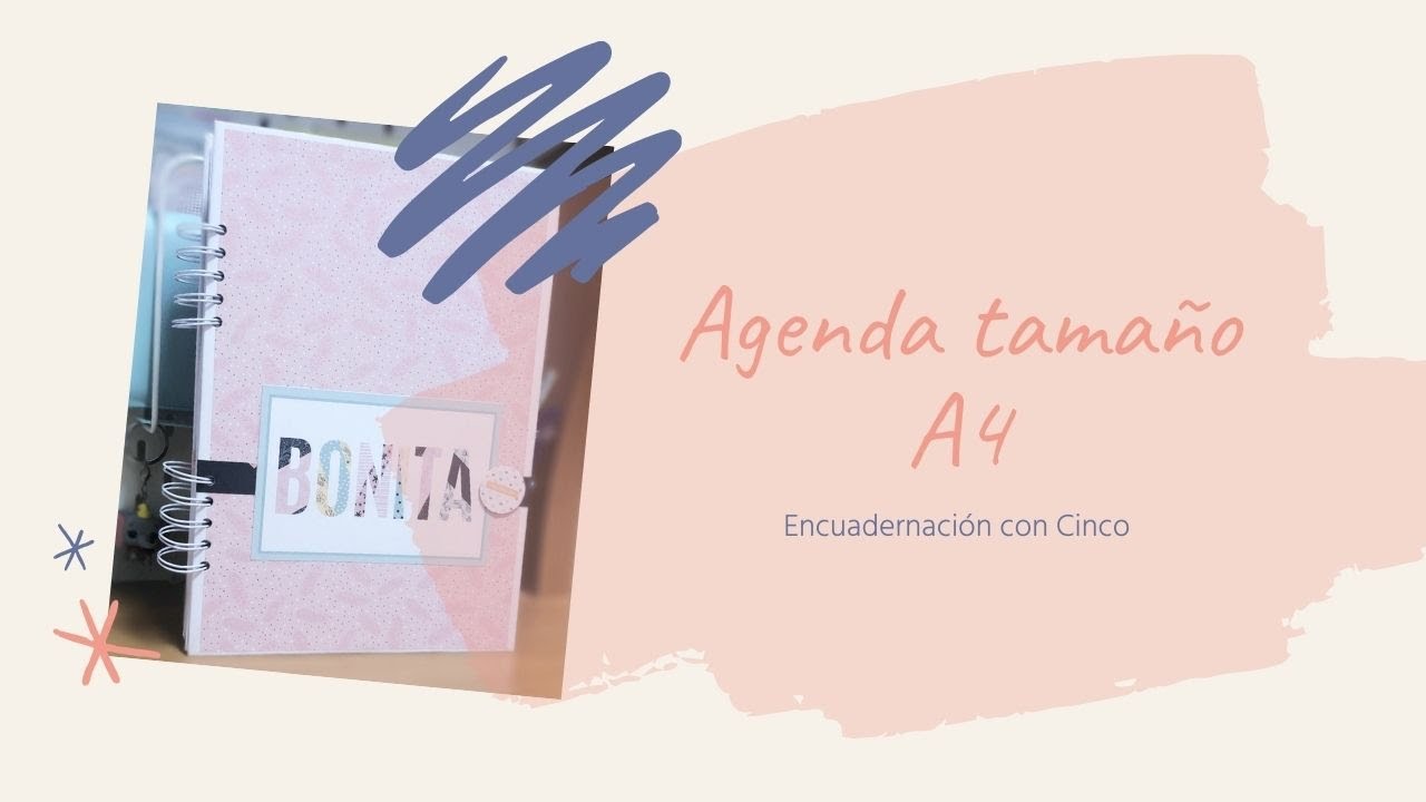 Agenda tamaño A4 ENCUADERNACIÓN CON CINCH