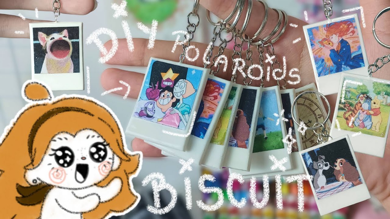 DIY: Como faço meus chaveiros de Polaroid 📸✨✍️(◔◡◔)
