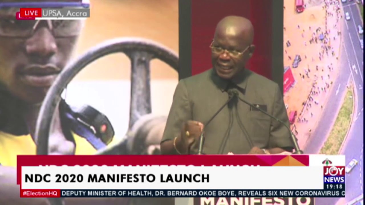 2020 NDC Manifesto Launch: Committee Chairman&rsquo;s speech - JoyNews (7-9-20)