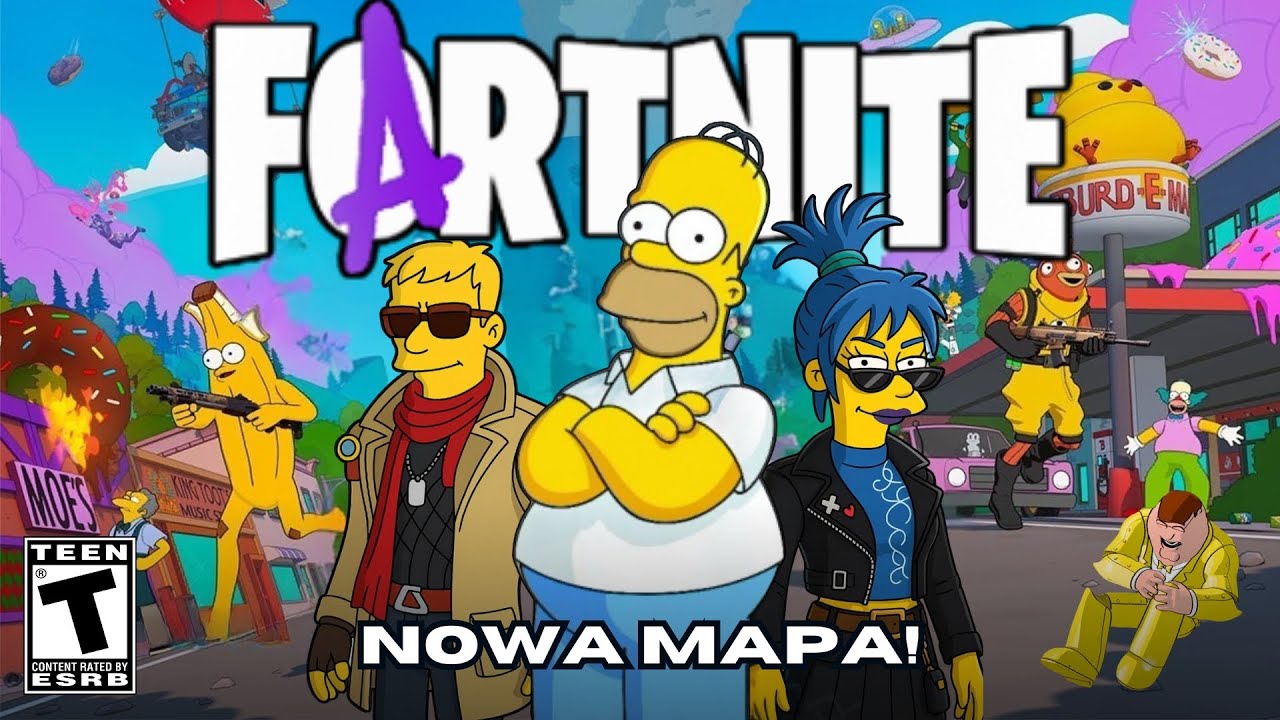 Fortnite X Simpsonowie &ndash; NOWA MAPA Springfield i 2 Wielkie Eventy! 🍩
