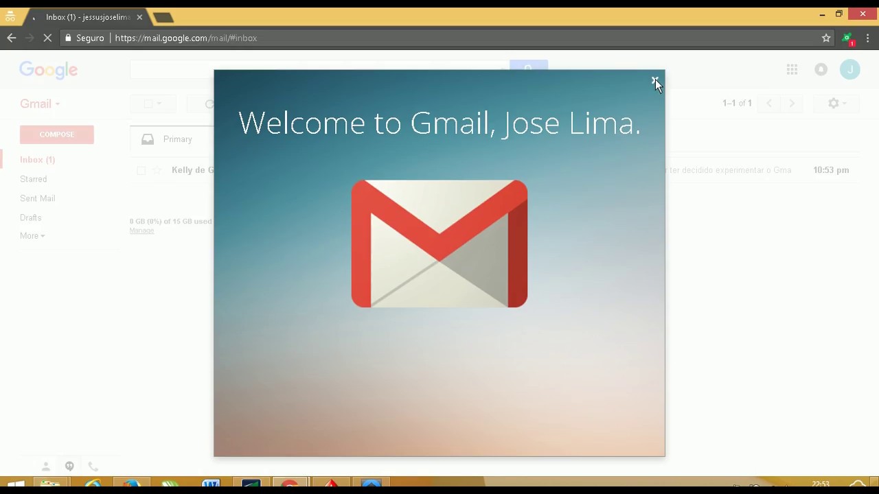 Criar e-mail simples, r&aacute;pido e f&aacute;cil e enviar primeiro e-mail