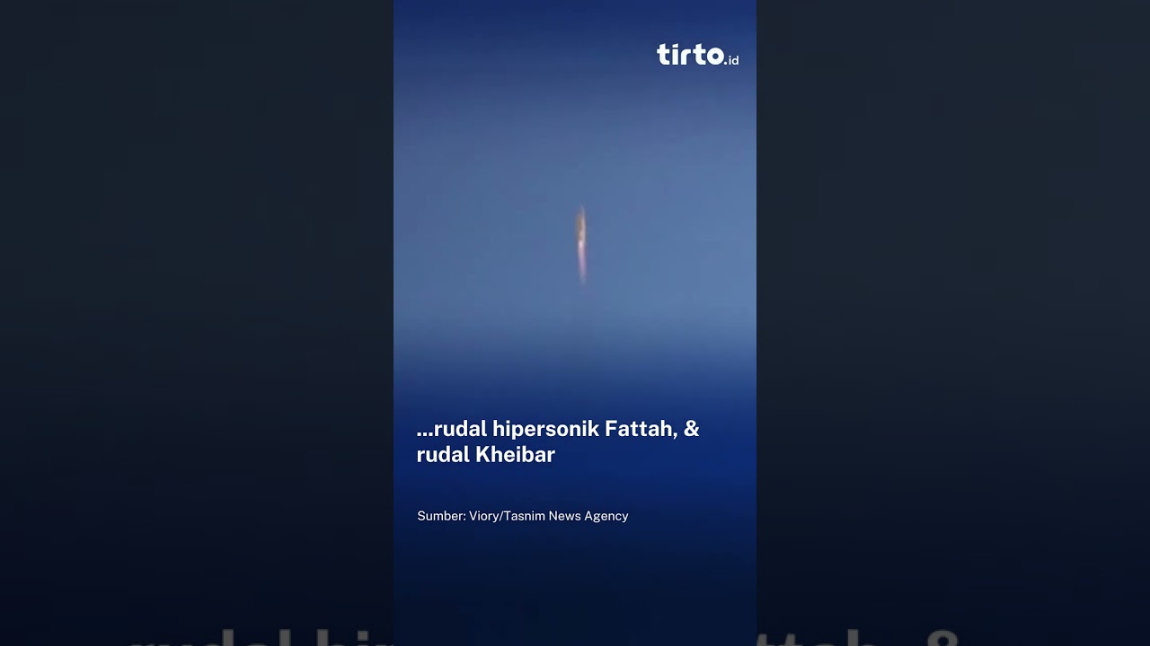 Detik-detik Iran Tembakkan 3 Jenis Rudal ke Target Strategis AS & Israel