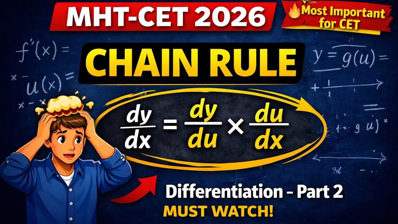 Chain Rule in 10 Minutes | Most Important for MHT-CET 2026 Maths.#GanitSetu 