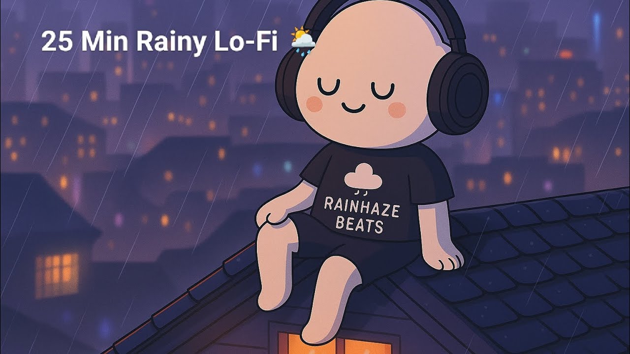 25 Min Rainy Lo-Fi 🌧️ Chill Beats for Relax & Focus