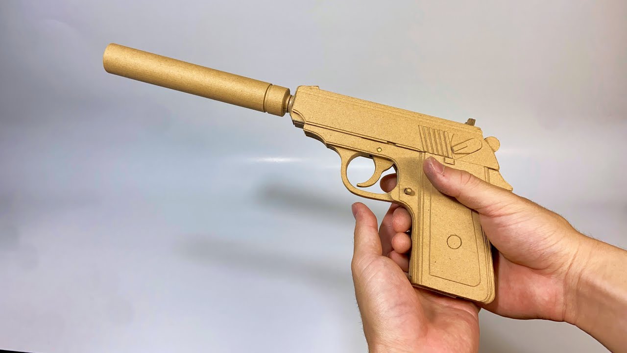 アーニャのためにダンボールで音の出ないピストルをつくる｜How To Make Cardboard Pistol for Anya