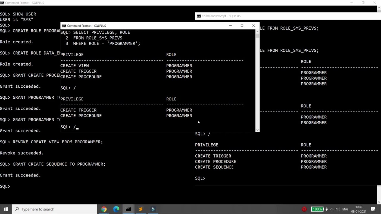 SQL-Lecture-14 (DCL-Grant Revoke-Часть 2) Уровень таблицы, привилегии системного уровня, управлен...