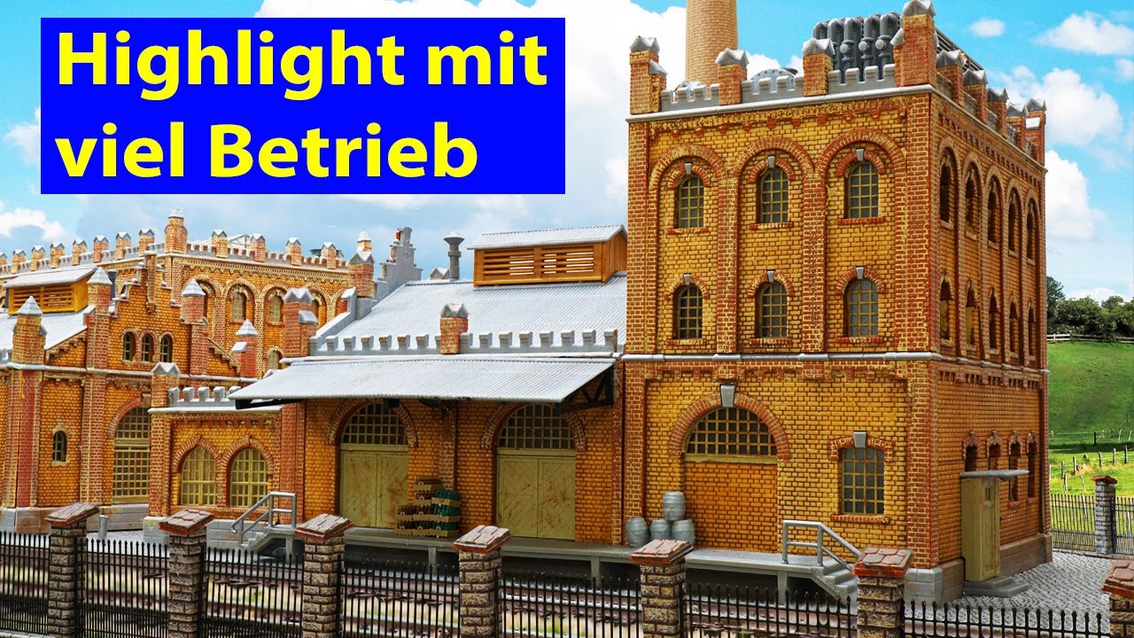 My model railroad dream layout: Large brewery with track connection (English subtitles)