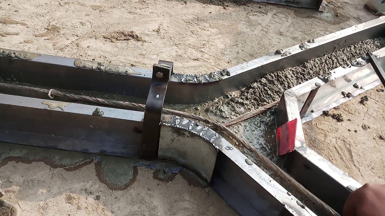 Making of Y type pillars for Grapes Step 2 half filling and steel fixing