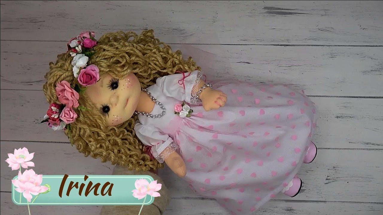 Peinado con Rizos para Muñeca de Comunión Irina - Estilo Soft #soft #muñecosdetela #eltallerdeamparo