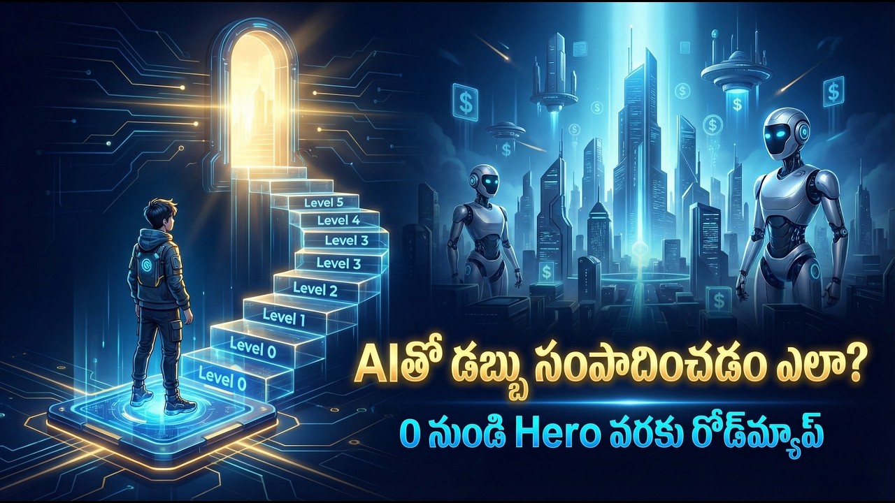 How to Actually Make Money with AI in 2026 🤑 (Roadmap & Business Ideas) | Explain in Telugu