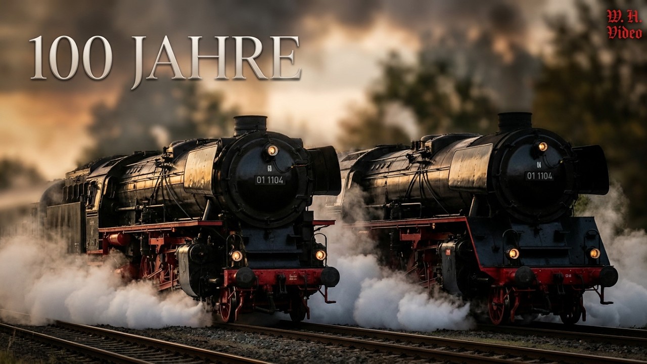 Baureihe 01! Gänsehaut pur-100 Jährige Dampf-Giganten 01 1104 & 01 1075 im Vorspann auf großer Fahrt
