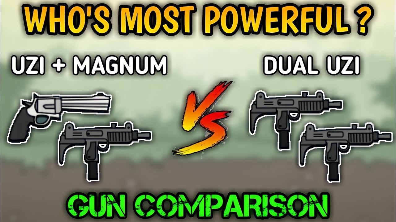 Uzi + Magnum Vs Dual Uzi in mini militia