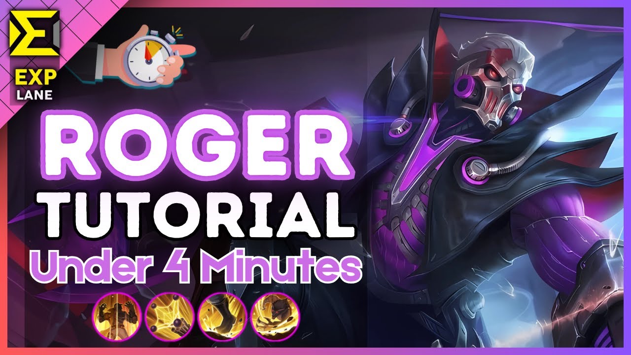 4-Minute Roger Tutorial in the EXP Lane || (MLBB S37) 2025