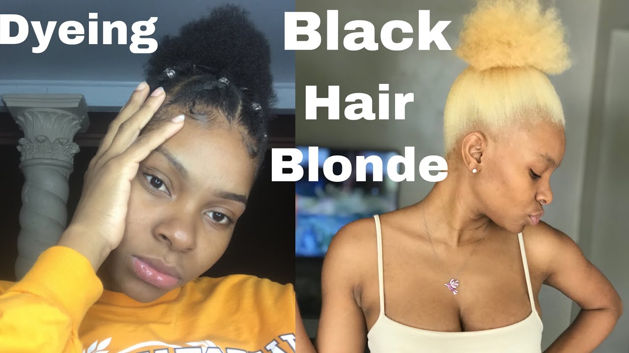 DYEING MY BLACK HAIR PLATINUM BLONDE - Bleaching my Hair