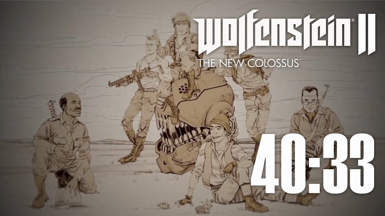 Wolfenstein II: The Freedom Chronicles any% Speedrun in 40:33ish