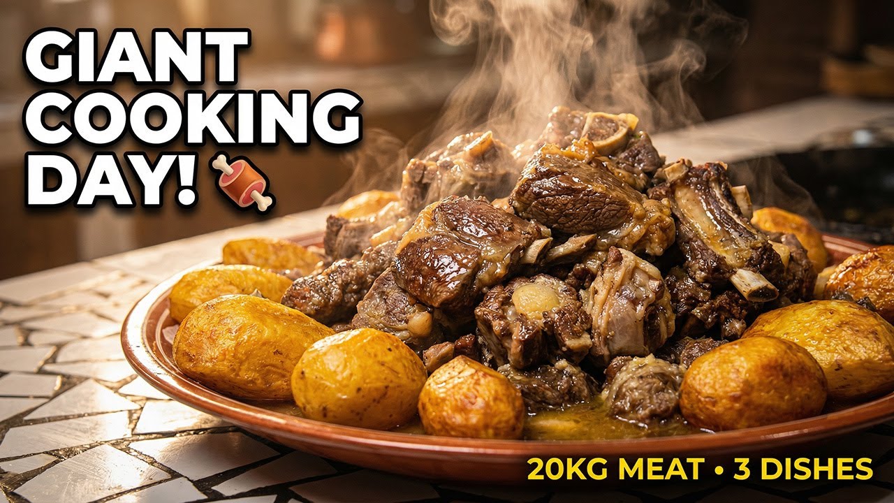 Cooking 3 Massive Meat Dishes from 20KG! Ultimate Food Feast