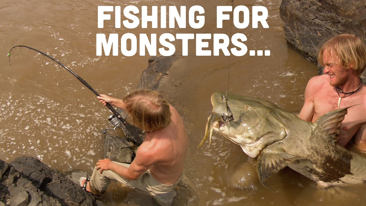 Man-Eating Goonch Catfish Caught on Camera! | Extreme Nat Geo Fishing Adventure #rivermonsters