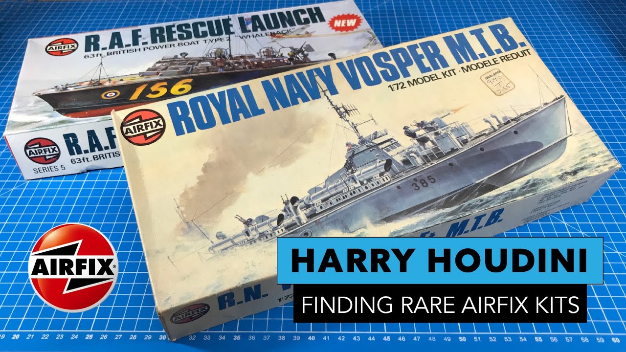 Airfix Vosper M.T.B and R.A.F. Rescue Launch Models - Finding Airfix Rare Kits