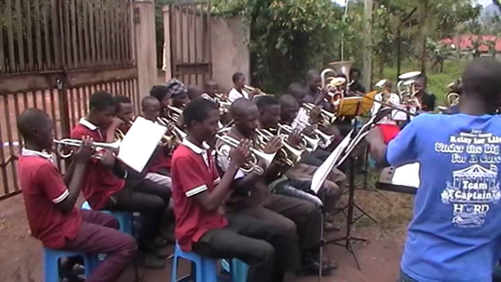Mbale Schools Band play 'Silver King' by J.A. Greenwood