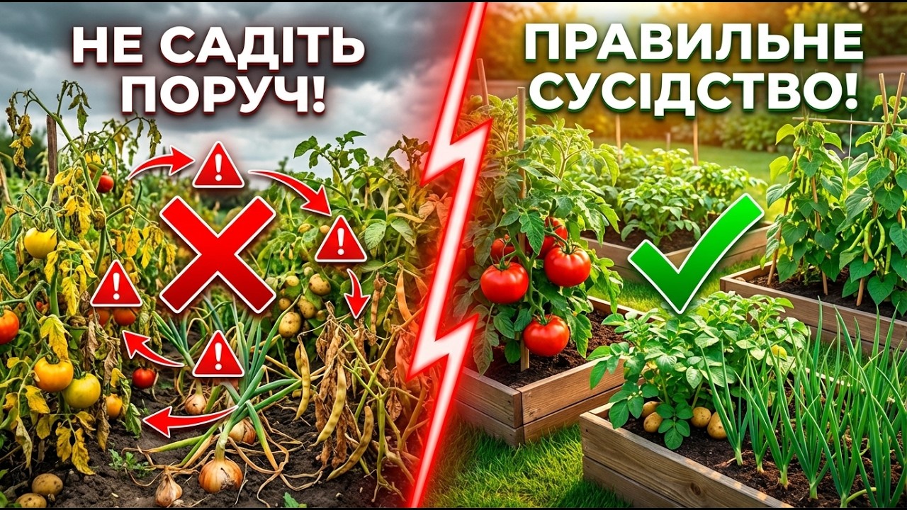 НЕ САДІТЬ ПОРУЧ ЦІ РОСЛИНИ! Вони вбивають одне одного