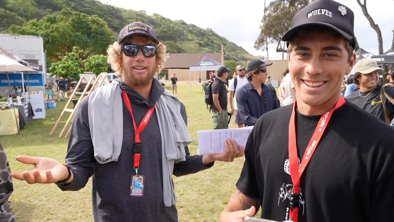 SURFING XXL WAIMEA BAY WITH HECTIC PADDLE OUT & EDDIE AIKAU CEREMONY