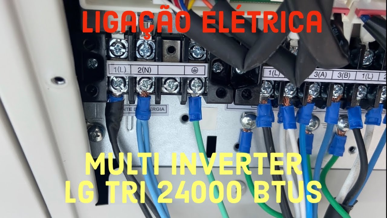 Ligação Elétrica Multi Inverter Tri LG 24000 Btus