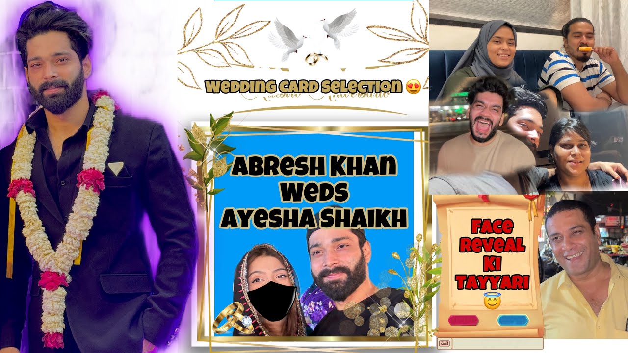 Shaadi Ka Card Or Face Reveal Ki Tayyari 😍| Abresh Ki Tayyari Fokats | Abreah & Zeeshan