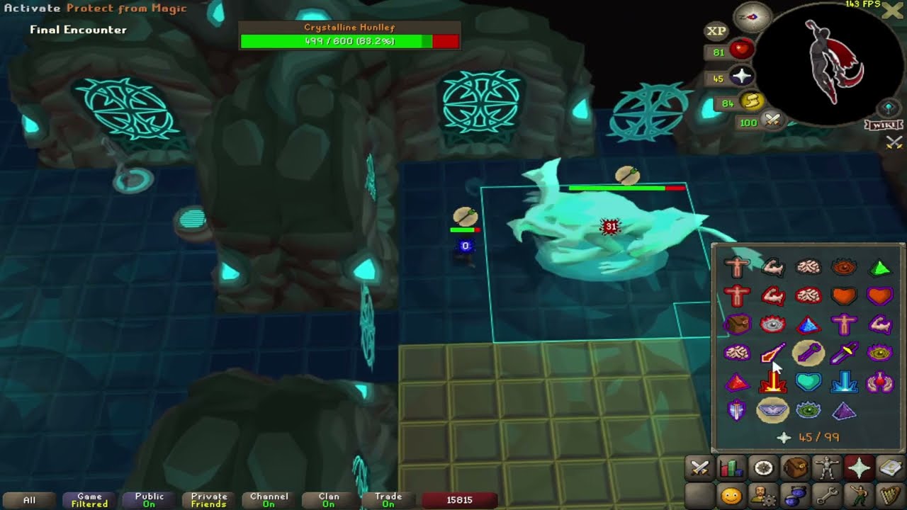 gauntlet speedrun - 2:37.20 - osrs