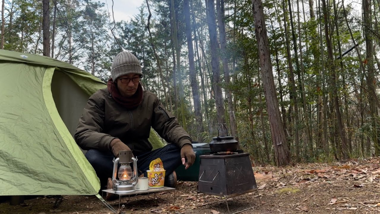 ソロキャンプVlog #172 冬の朝に火を灯して