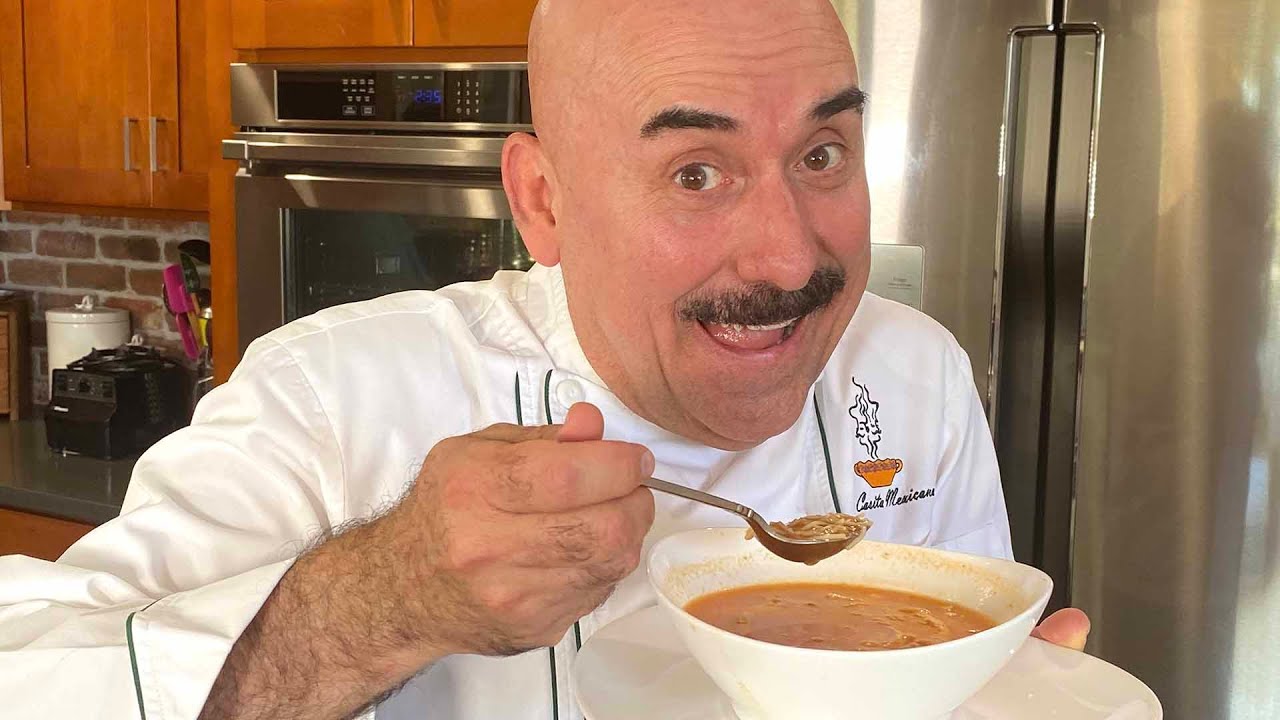 Sopita de fideos con pollo