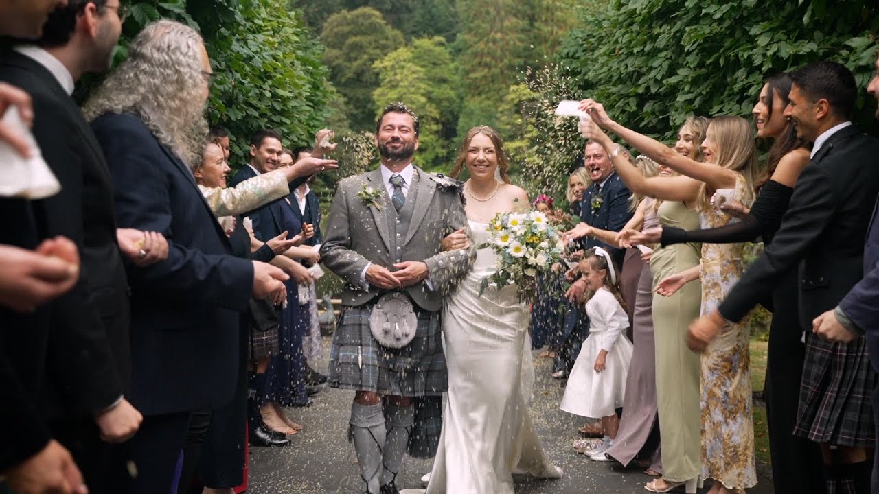 Stuart & Sarah&rsquo;s Summer Wedding at Dunkeld House Hotel | Edinburgh Wedding Videos