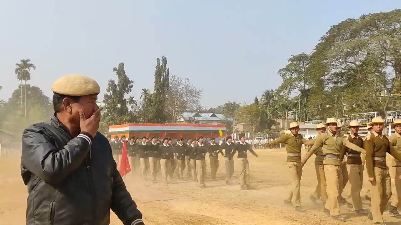 Rehersal for Republic day at Govt. boy Field 2023