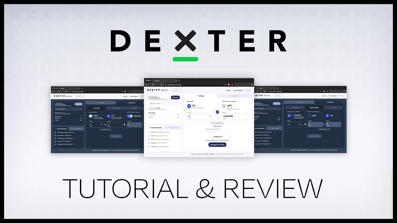 Dexter Exchange Tutorial & Review