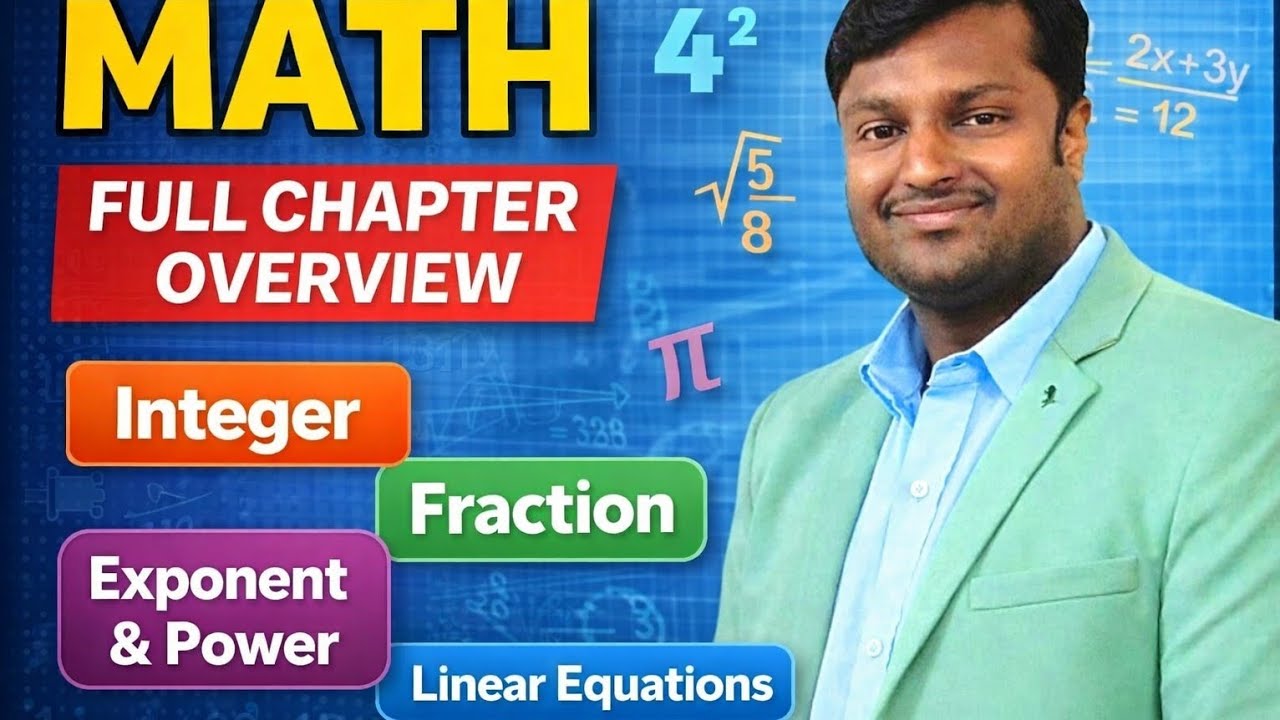 Complete Revision of Integers, Fractions, Powers & Linear Equations | Exam Specia