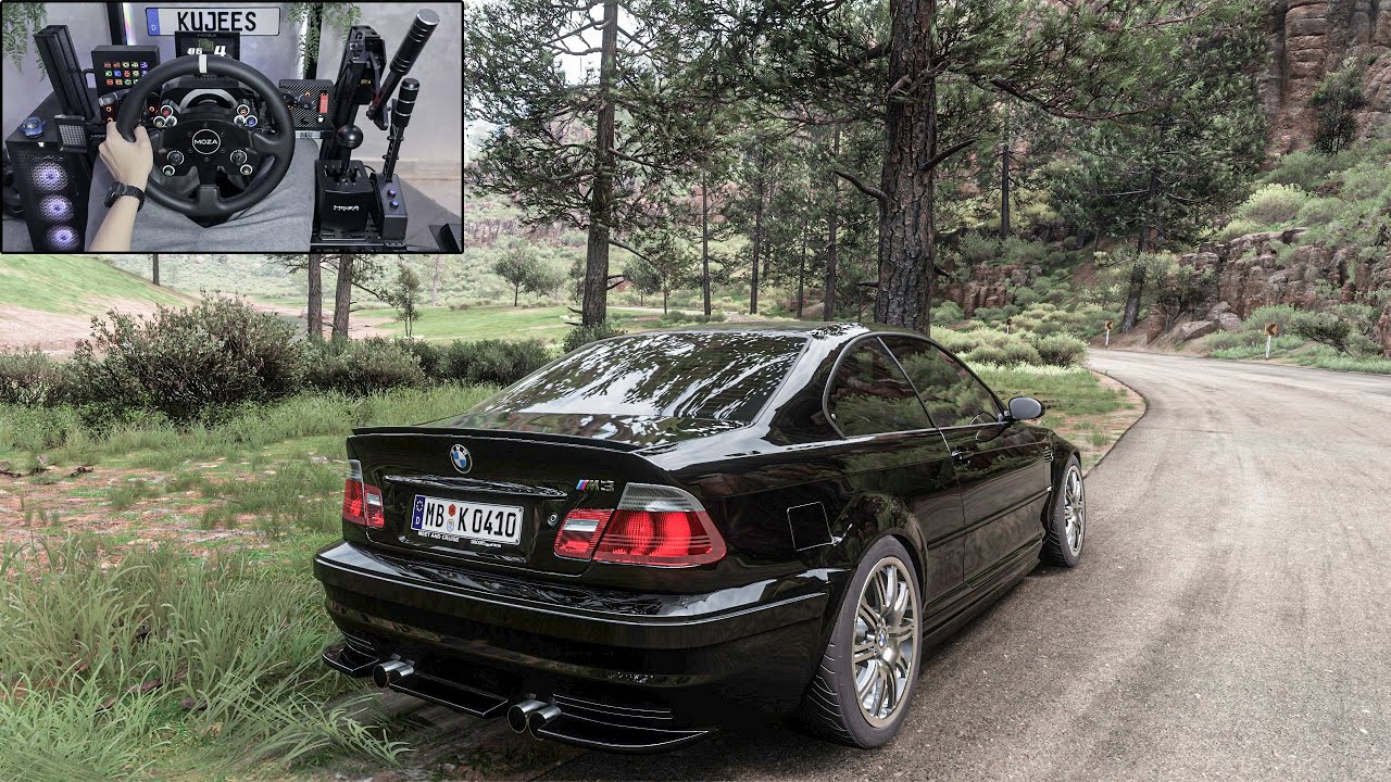 Drifting BMW M3 E46 - Forza Horizon 5 | Steering Wheel Gameplay
