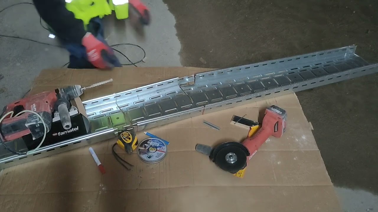 Como hacer un quiebro en bandeja portacables 200x60