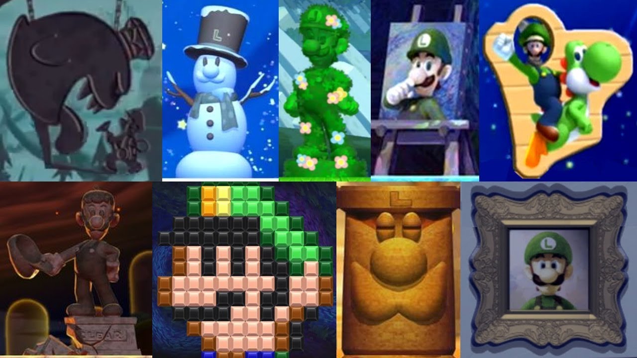 New Super Luigi U - All Hidden Luigi Locations